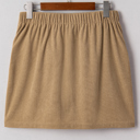  Xiomara Front Faux Mini Skirt