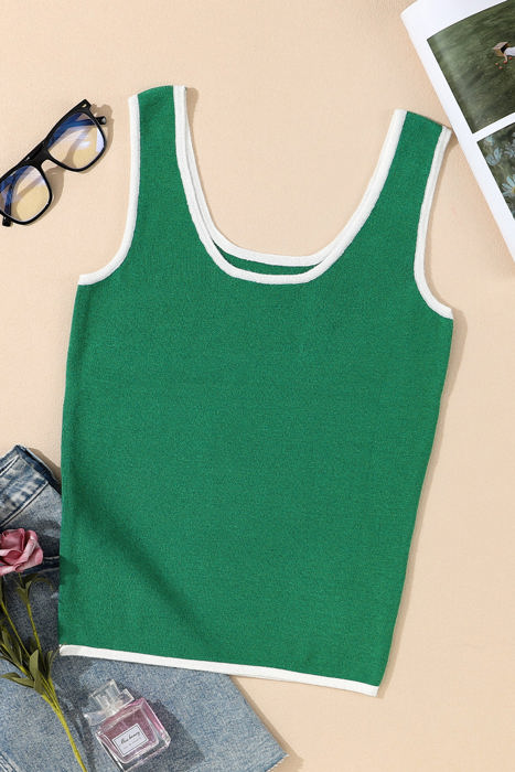 Xyla Lightweight Ribbed Knit Sweater Tank