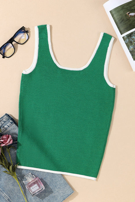 Xyla Lightweight Ribbed Knit Sweater Tank