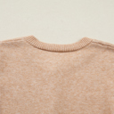  Yamileth Oatmeal Ruffle Trim Sweater