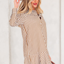 Yamileth Shirt Mini Dress Long Sleeve Top