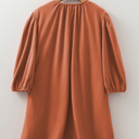  Yaranina Pleated Corduroy Mini Dress