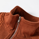  Yavita Half Zipped Loose Sweatshirt