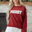  Yazara Graphic Corded Christmas Sweatshirt