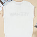  YEEHAW Stitch Edge Crew Neck Sweater Top