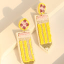  Yellow Teacher Pencil Earrings