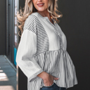  Zahra Bracelet Sleeve Babydoll Blouse