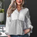  Zahra Bracelet Sleeve Babydoll Blouse