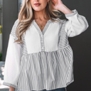  Zahra Bracelet Sleeve Babydoll Blouse