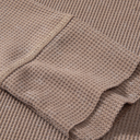  Zahra Waffle Knit Neckline Long Sleeve Top