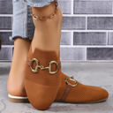  Zara Strap Buckle Decor Slip On Flats