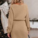  Zariah Embellished Keyhole Ribbed Sweater