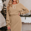  Zariah Embellished Keyhole Ribbed Sweater