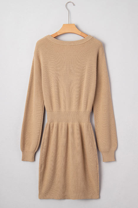 Zariah Embellished Keyhole Ribbed Sweater