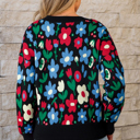  Zariah Print Short Cardigan Sweater