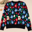  Zariah Print Short Cardigan Sweater