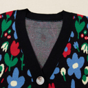  Zariah Print Short Cardigan Sweater