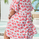  Zariah Ruffled Half Sleeve PLUS Dress