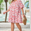  Zariah Ruffled Half Sleeve PLUS Dress