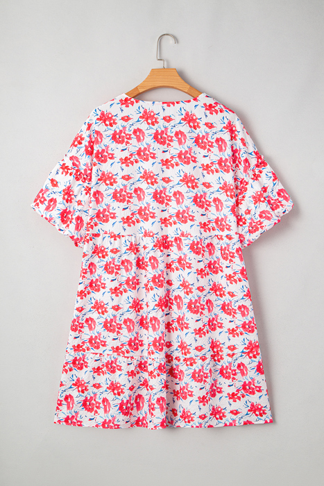 Zariah Ruffled Half Sleeve PLUS Dress