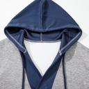 Zariyah Block Patchwork Drawstring Hoodie