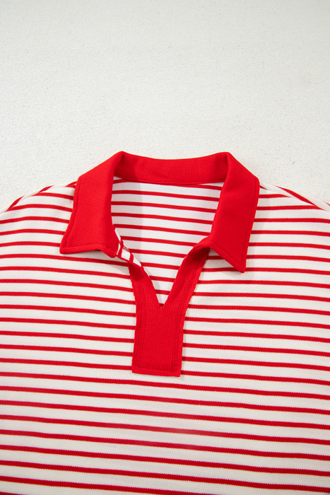 Zaylee Collared Drop Shoulder Pullover