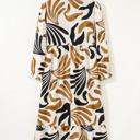  Zaylee Sleeve Ruffle Hem Dress