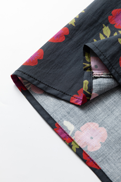 Zoe Contrast Slit Neckline Blouse