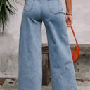 Zoe Medium Wash Super Wide Leg Denim Pants