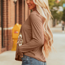  Zoe Sleeve T Shirt Long Sleeve Top