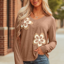 Straw Yellow Large Zoe Sleeve T Shirt Long Sleeve Top