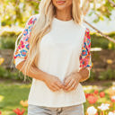 Beige XL Zoya Puff Sleeve Top