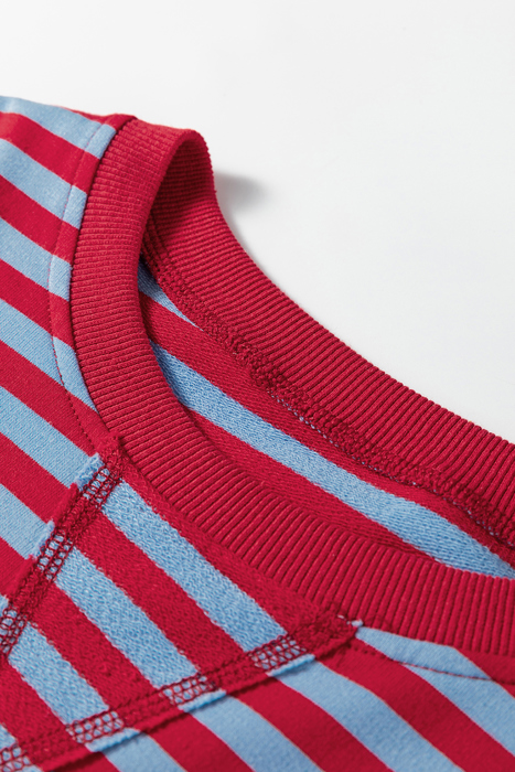 Zuri Ribbed Trim Oversize Sweatshirt