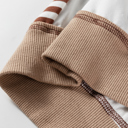  Zyla Contrast Stitching Oversize Sweatshirt