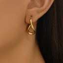 Zyla Spiral Stainless Steel Earrings