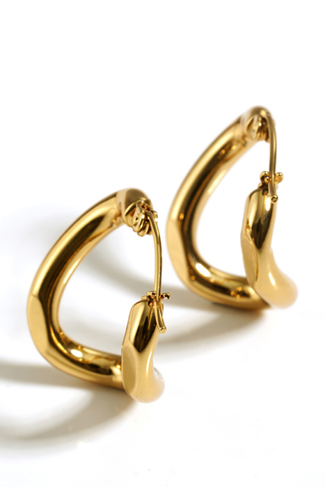 Zyla Spiral Stainless Steel Earrings