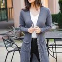  Button Front Pocket Hi Lo Cardigan