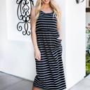  Striped Pocket Rayne Tank Dress