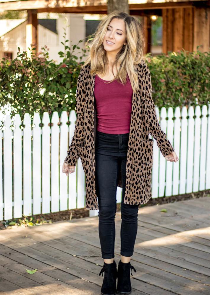 Cheetah Print Nora Cardigan