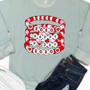  Happy V-day Beaded Bracelets Graphic Sweatshirt