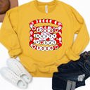 Medium Yellow Happy V-day Beaded Bracelets Graphic Sweatshirt