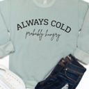  Always Cold, Probably Hungry Graphic Sweatshirt