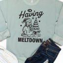 Large Sage I’m Having A Meltdown Graphic Sweatshirt