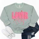  Lover Bow Graphic Sweatshirt