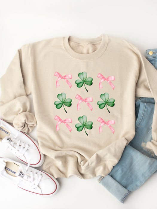 Bows & Clovers Graphic Sweatshirt