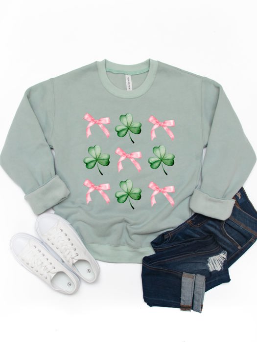 Bows & Clovers Graphic Sweatshirt