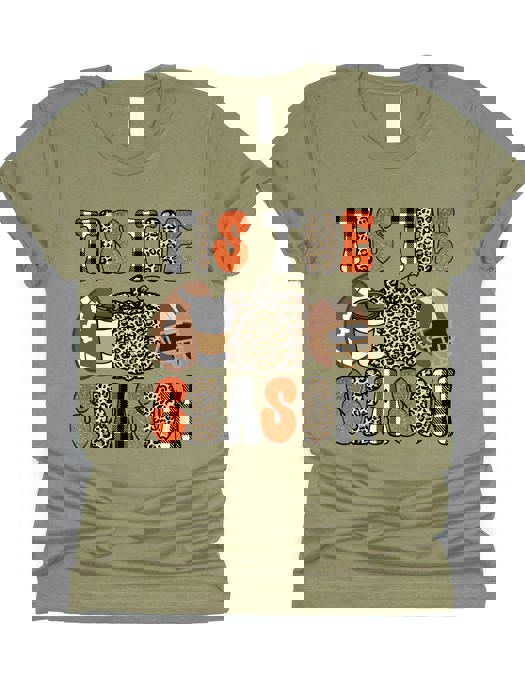 Tis The Season Fall Football Graphic Tee