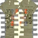 Small Olive Tis The Season Fall Football Graphic Tee
