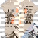 Small Tan Tis The Season Fall Football Graphic Tee