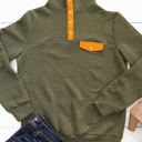 Green Small Kennedy Quilted Pullover